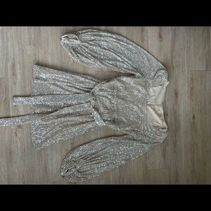 Gold sequin dress size S